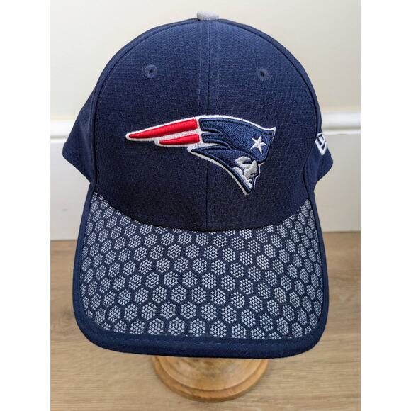 New Era 39Thirty New England Patriots Blue Fitted Embroidered Hat Small/Medium - Picture 2 of 15
